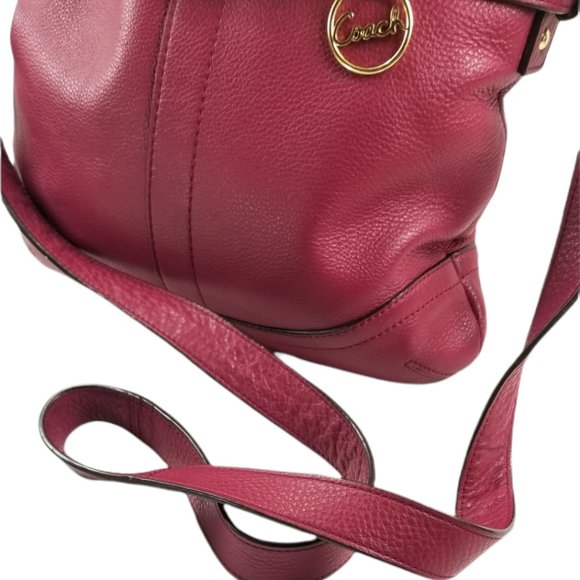 Extremely Rare Coach Beautiful Burgundy Leather Shoulder Bag - Picture 6 of 7